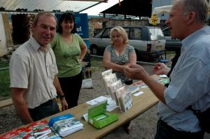 Le stand de l'office de tourisme du Pays de Vesoul.