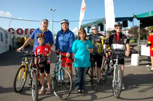 Une partie des Montinois au dpart du parcours famille de 25 km.