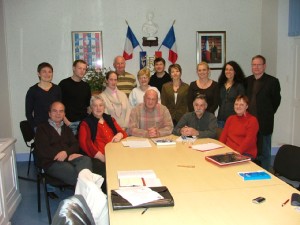 Debout : Nathalie BOUVIER, Thomas BLANCHARD, Aline BOURNOT, Yves DORMOY, Chantal BESUCHET,Thierry KLERCH, Anne GALMICHE, Sylvie MANIERE, Monique MIGNEREY et Philippe COMBROUSSE. Assis : Marc WOESSNER, Pascale NOLOT, Michel MOURAND, Pierre CARLET et Elisabeth OHNENSTETTER.